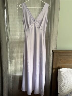 Peppermayo Lilac V-Neck Maxi Dress